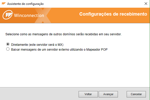 Configurações de entrega