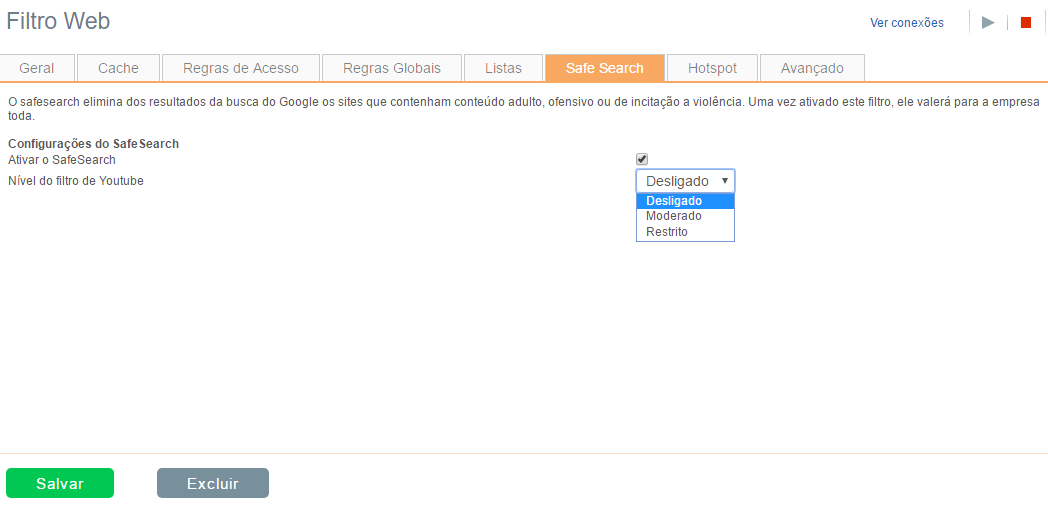 Filtro SafeSearch