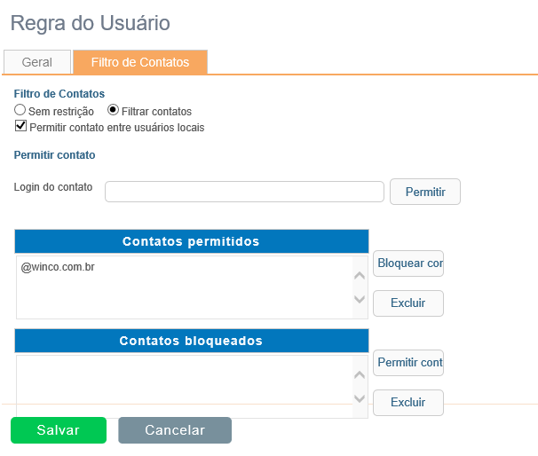 Filtro de Skype e MSN | Controle de Acesso