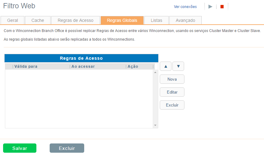 Filtro Web | Regras Globais