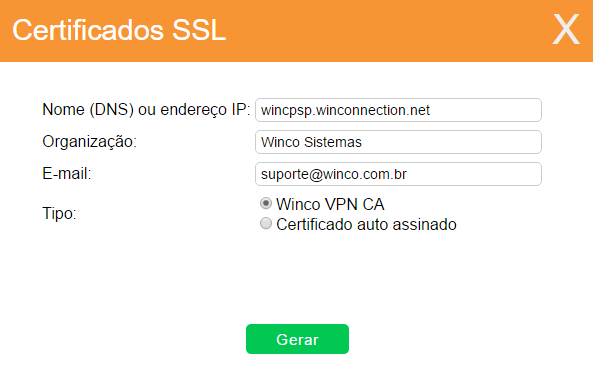 Certificado VPN