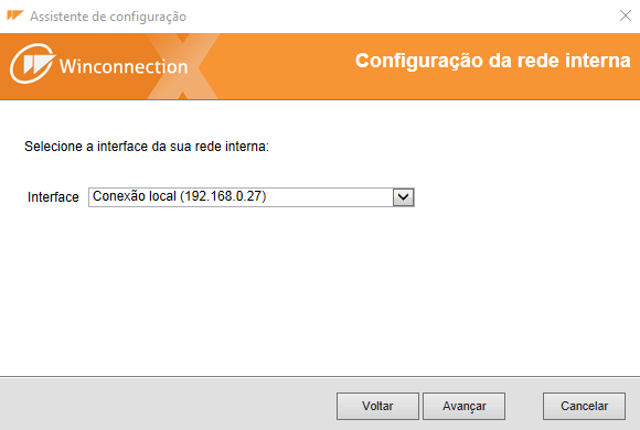 Configuração da rede interna